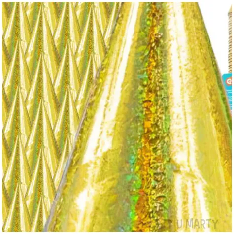 czapeczki papierowe holograficzne zloty godan 100 szt