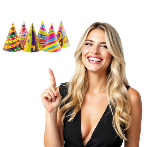 czapeczki papierowe imprezowa mieszanka mix godan 6 szt