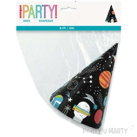 czapeczki papierowe kosmos unique 8 szt