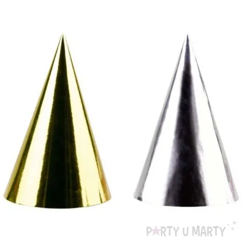 czapeczki papierowe luxury metalic amscan 4 szt