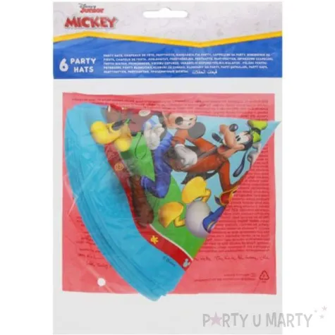 czapeczki papierowe myszka mickey rock the house procos 6 szt