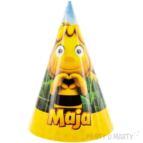 czapeczki papierowe pszczolka maja zolte party factory 10 szt