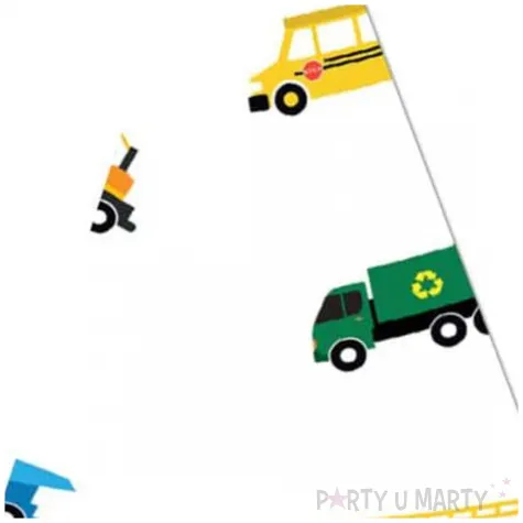 czapeczki papierowe samochodziki congee 6 szt