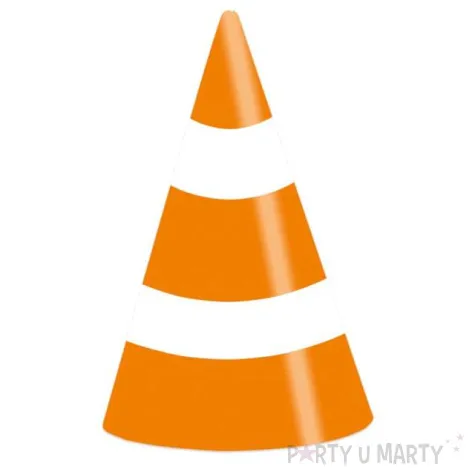 czapeczki papierowe slupek drogowy amscan 8 szt