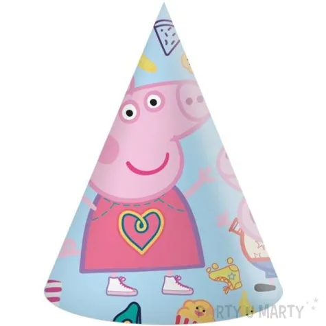 czapeczki papierowe swinka peppa procos 6 szt