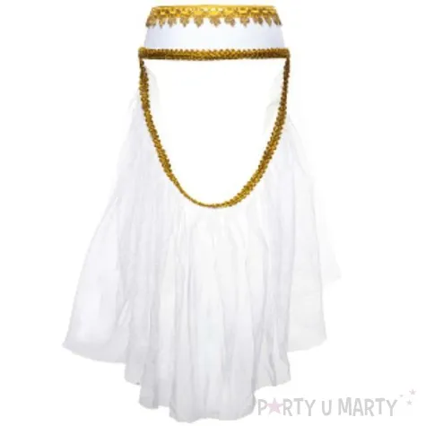 czapka arabka samotna nasira bialy kraszek