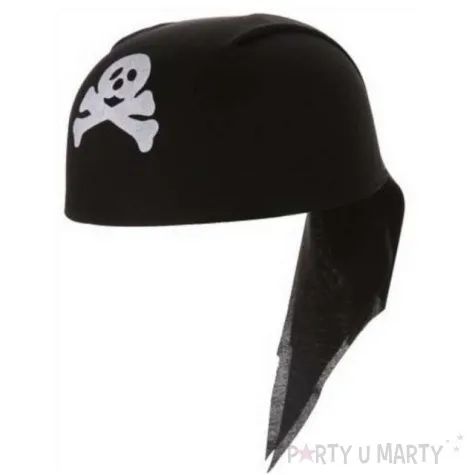 czapka bandana piracka czarna party tino