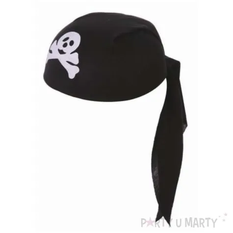 czapka bandana piracka dziecieca czarna party tino