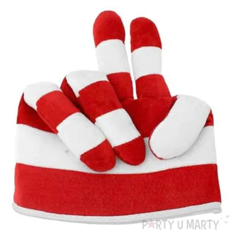 czapka bialo czerwona reka kibica arpex