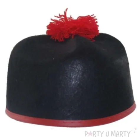 czapka biret ksiedza czarny aster