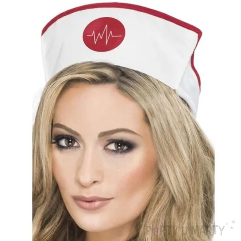 czapka czepek pielegniarski bialy smiffys