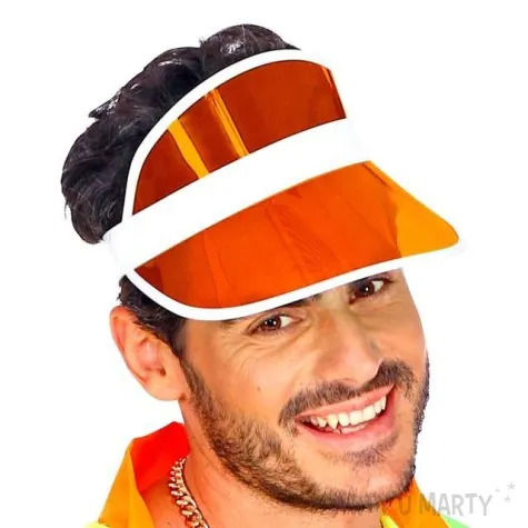 czapka daszek lata 80 te pomaranczowy widmann