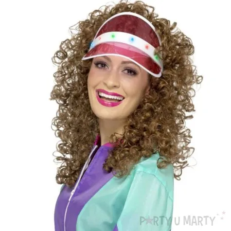 czapka daszek rozswietlany rozowy smiffys