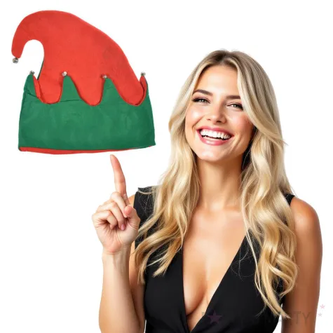 czapka elf z dzwoneczkami arpex 30 cm