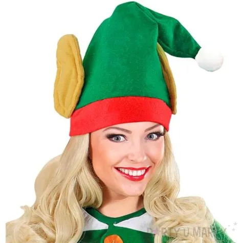 czapka elf z uszami zielona widmann