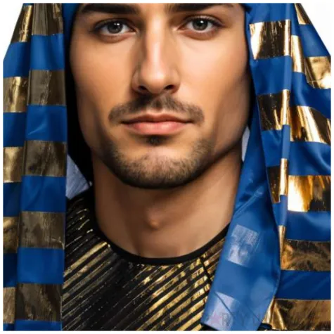 czapka faraona na karnawal dodatek do stroju nemes korona wladcy egiptu