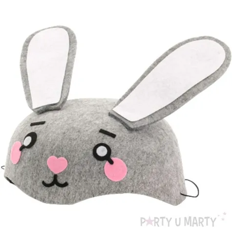 czapka filcowa zajac szary partydeco