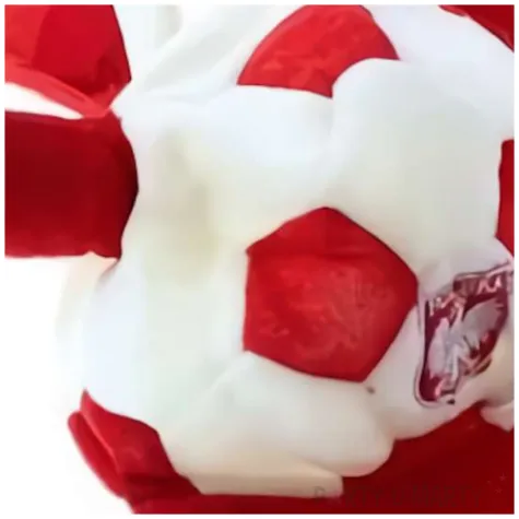 czapka kibica z rogami i ogonem bialo czerwona arpex