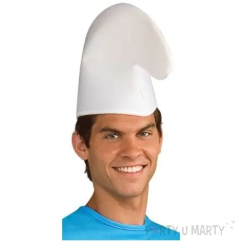 czapka krasnal biala kraszek