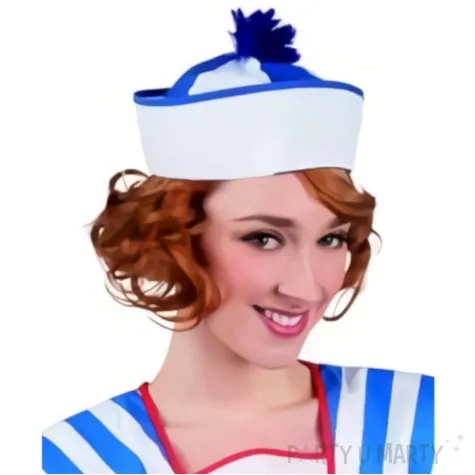 czapka majtek w blekitne pasy partytino