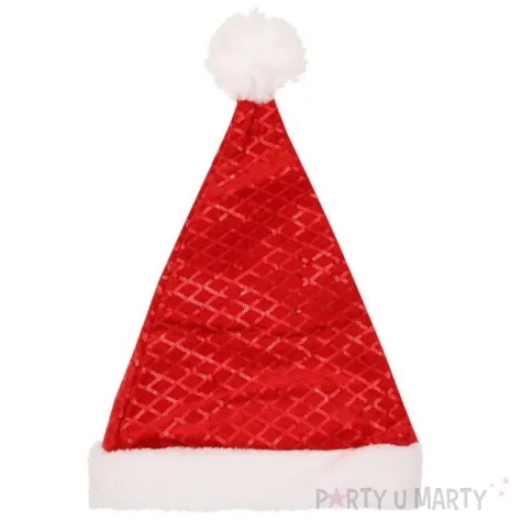 czapka mikolaj z cekinami godan