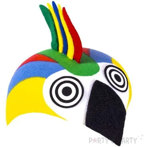 czapka papuga filcowa kraszek