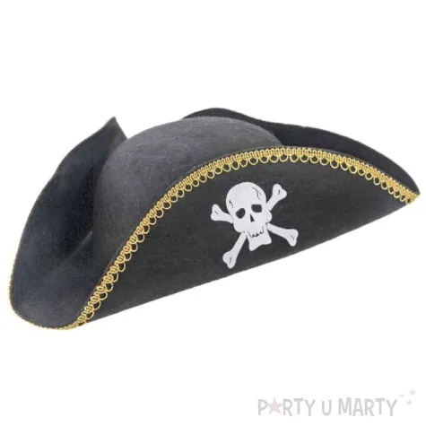 czapka pirata czarna