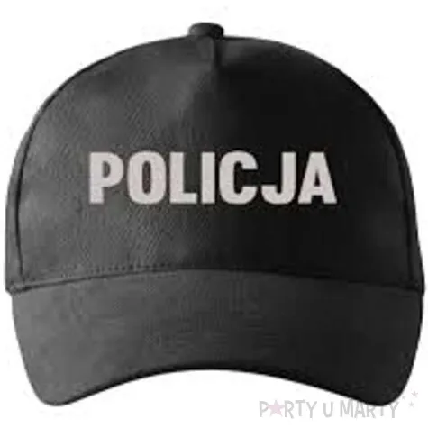 czapka policja czarna kraszek