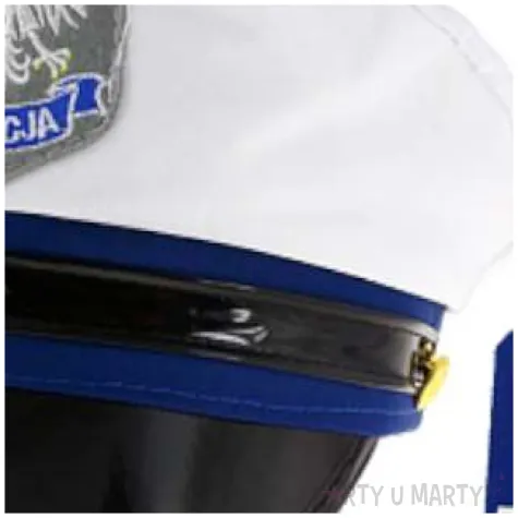 czapka policjanta z pagonami