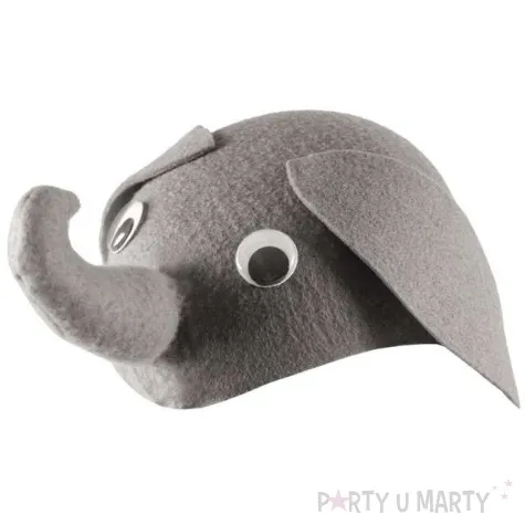 czapka slonik filcowa kraszek