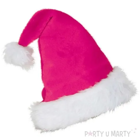czapka swiety mikolaj rozowy fries