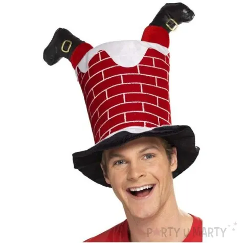 czapka swiety mikolaj w kominie smiffys