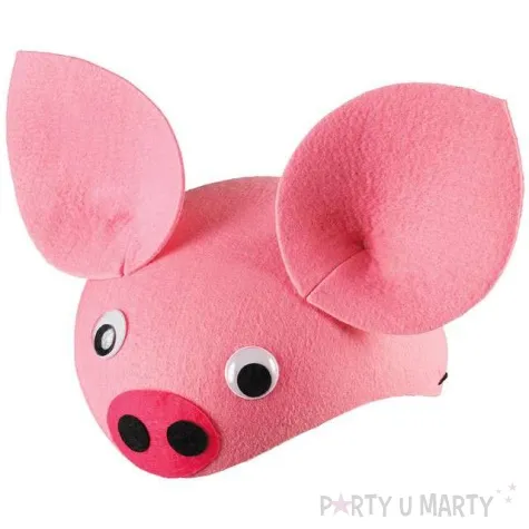 czapka swinka filcowa kraszek