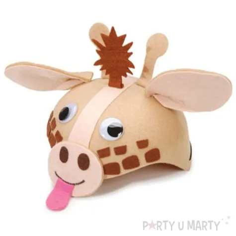 czapka zyrafa filcowa kraszek