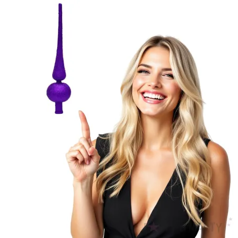 czubek choinkowy fioletowy szpic arpex 23 5 cm