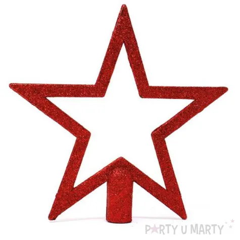 czubek choinkowy gwiazda czerwona guirca