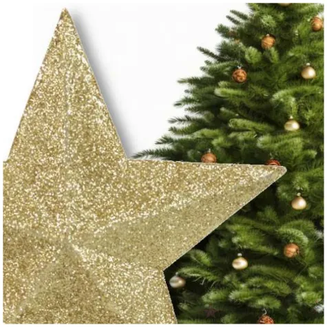 czubek choinkowy gwiazda zloty arpex 14 cm