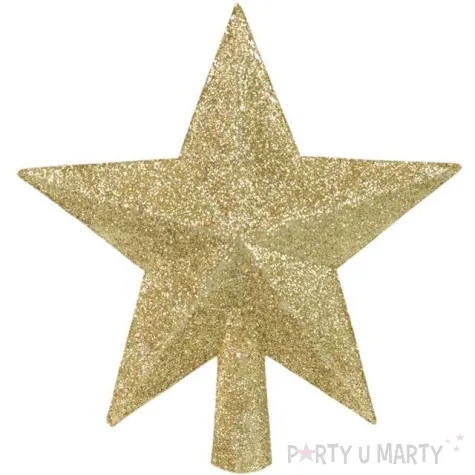 czubek choinkowy gwiazda zloty arpex 14 cm