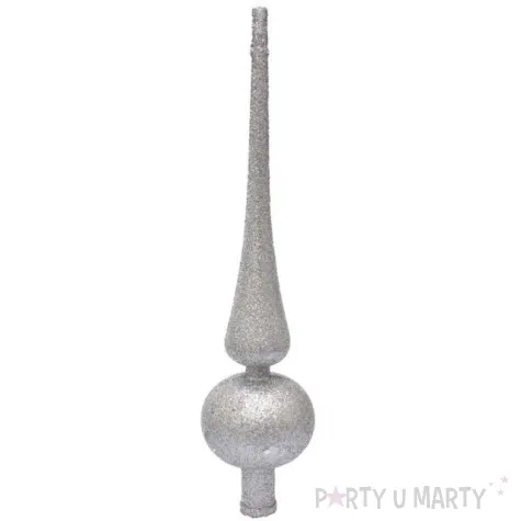 czubek choinkowy srebrny szpic arpex 23 5 cm