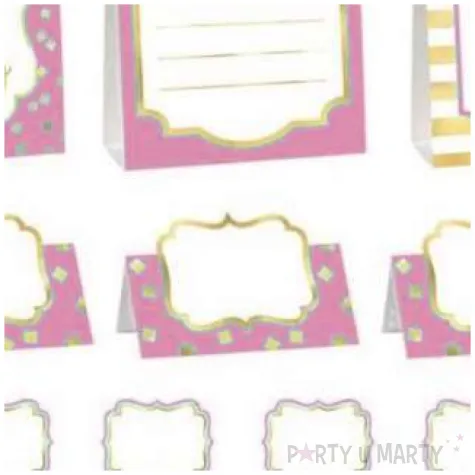 dekoracja 1 urodziny roczek dziewczynki rozowy amscan zestaw