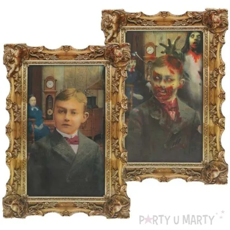 dekoracja 3d obraz halloween chlopiec amscan 45 x 30 cm