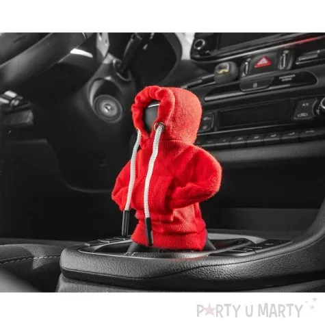 dekoracja bluza z kapturem na galke zmiany biegow czerwony gadgetmaster