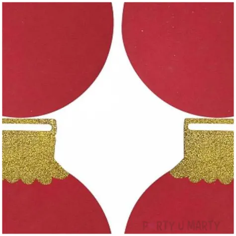 dekoracja bombki czerwone piankowa titanum 4 szt