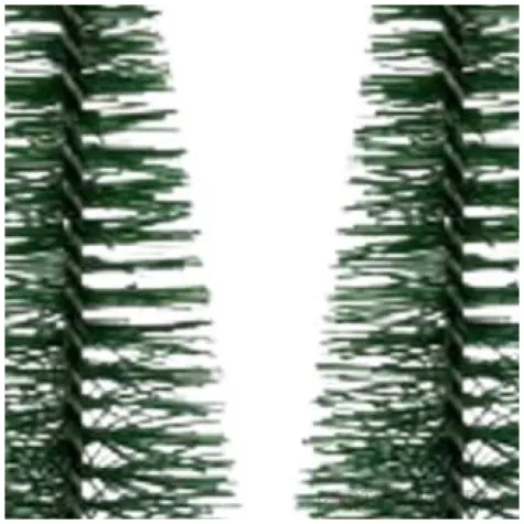 dekoracja choinki na pniu zielona aliga 10 cm 2 szt