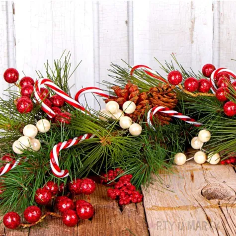 dekoracja choinkowa laska cukrowa arpex 3 szt