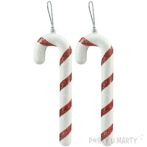 dekoracja choinkowa laski cukrowe czerwony arpex 2 szt