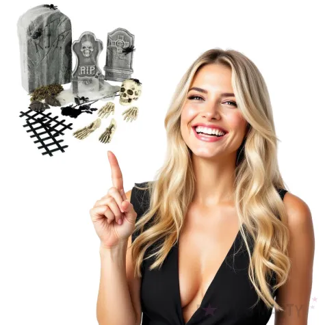 dekoracja cmentarzysko halloween smiffys