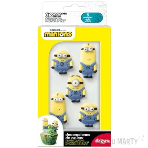 dekoracja cukiernicza minionki 5 szt dekora