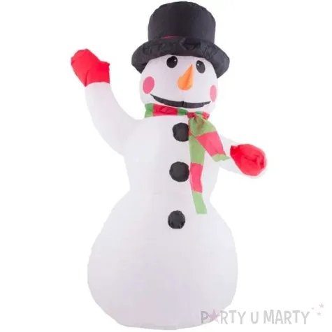 dekoracja dmuchana sniezny balwan led funny fashion 120 cm