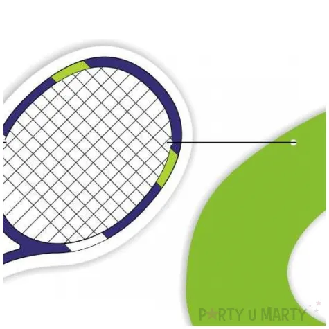 dekoracja do powieszenia baner papierowy tenis gem set mecz girlanda ozdoba na urodziny